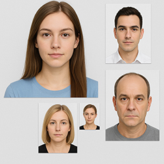 Φωτογραφίες διαβατηρίου, ταυτότητας και βίζα